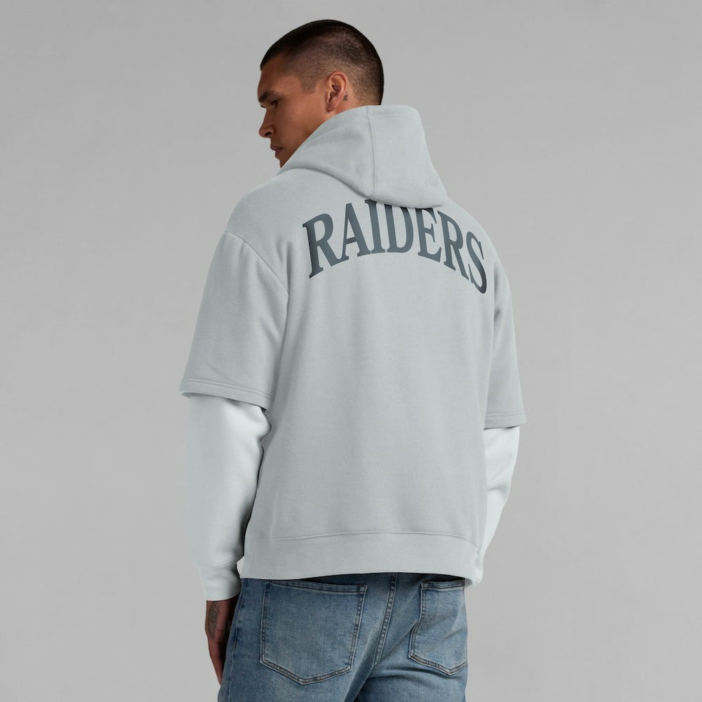 Las Vegas Raiders Unisex Sleek Elements Pullover Hoodie - Gray - Fanatics