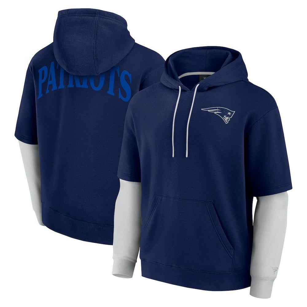 New England Patriots Unisex Sleek Elements Pullover Hoodie - Navy - Fanatics