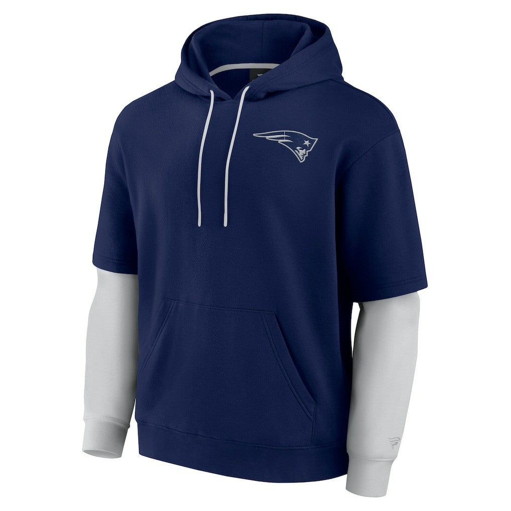 New England Patriots Unisex Sleek Elements Pullover Hoodie - Navy - Fanatics