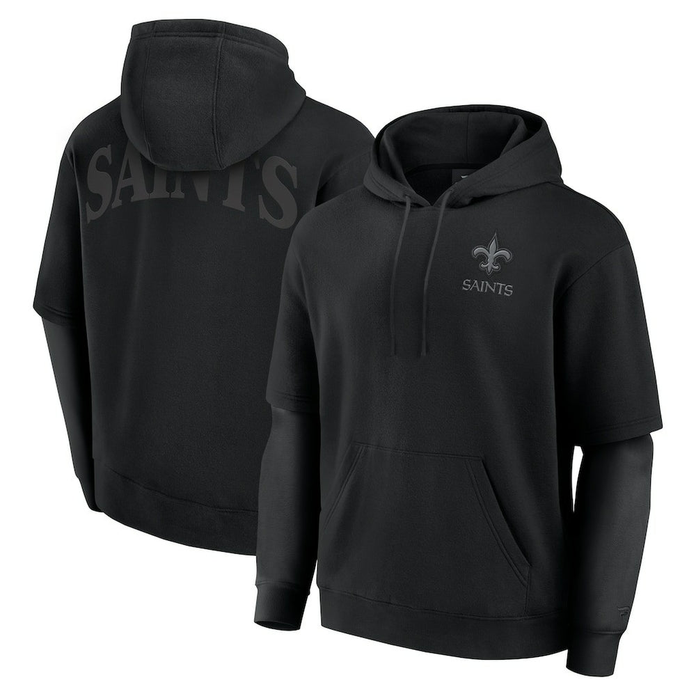 New Orleans Saints Unisex Sleek Elements Pullover Hoodie - Black - Fanatics