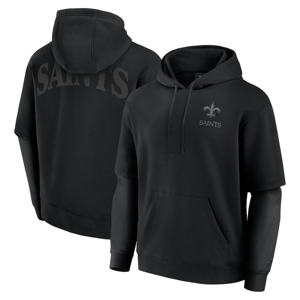 New Orleans Saints Unisex Sleek Elements Pullover Hoodie - Black - Fanatics