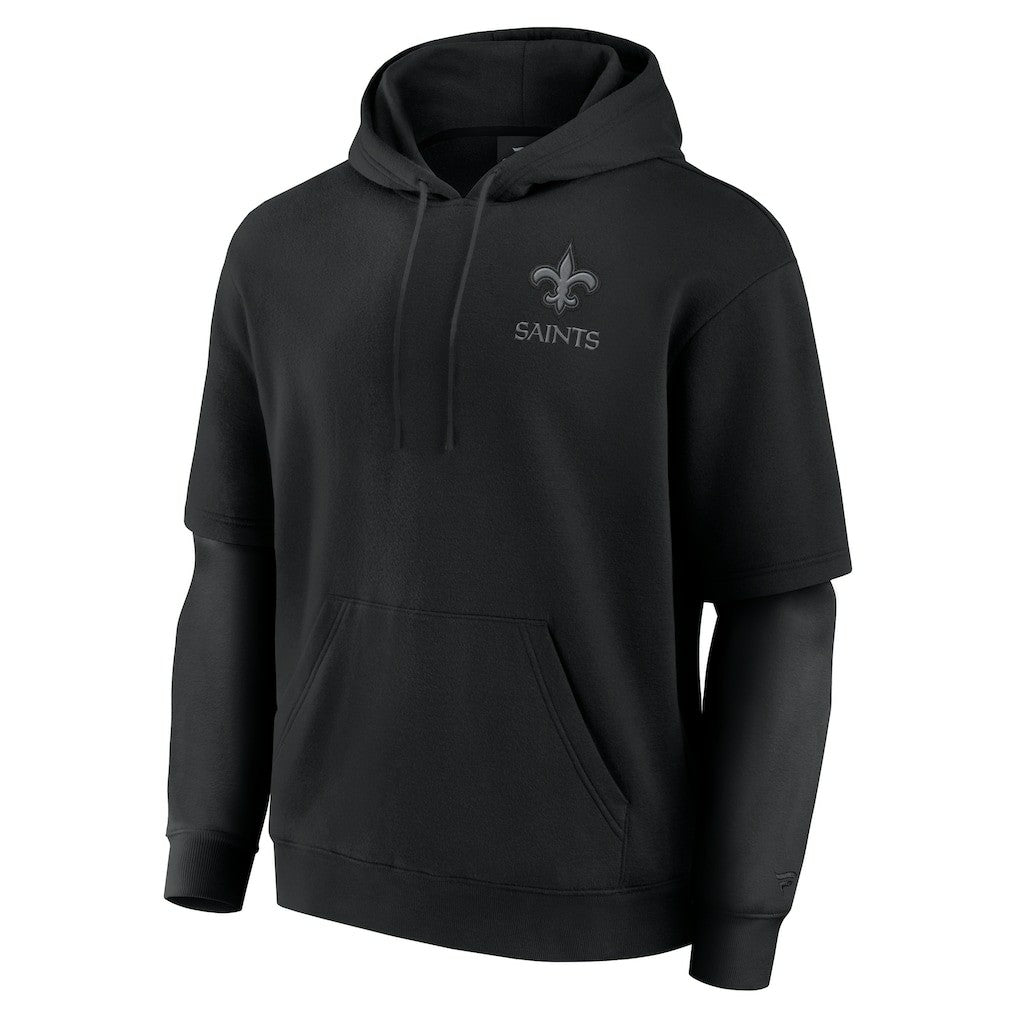 New Orleans Saints Unisex Sleek Elements Pullover Hoodie - Black - Fanatics