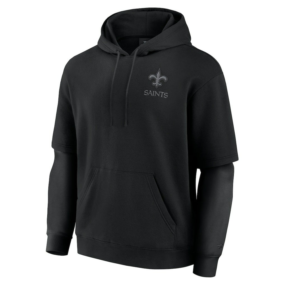 New Orleans Saints Unisex Sleek Elements Pullover Hoodie - Black - Fanatics