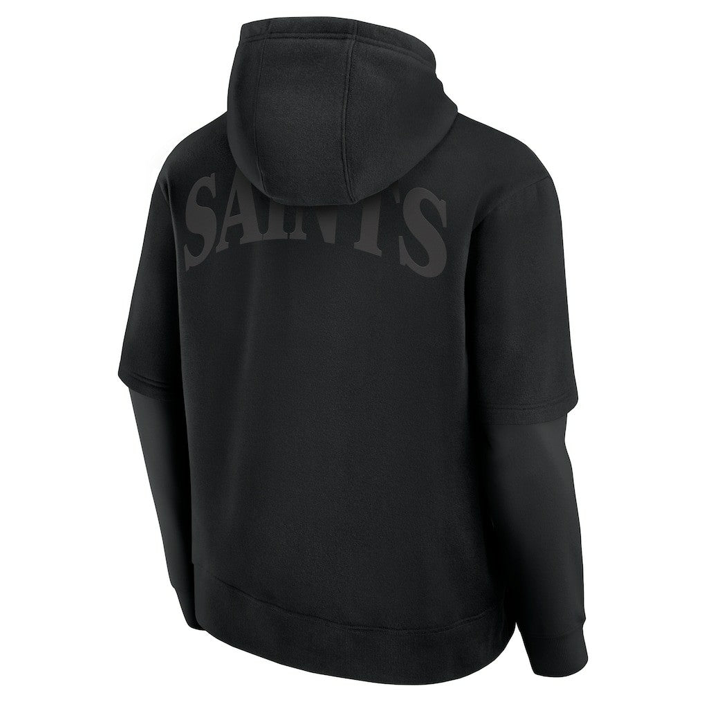 New Orleans Saints Unisex Sleek Elements Pullover Hoodie - Black - Fanatics