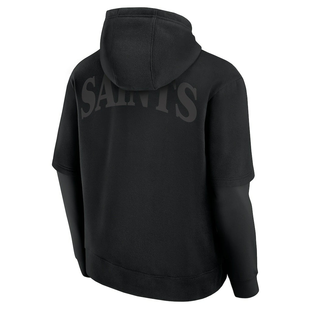 New Orleans Saints Unisex Sleek Elements Pullover Hoodie - Black - Fanatics