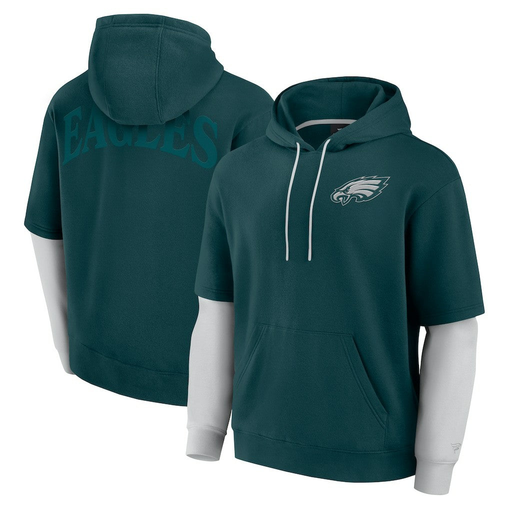Philadelphia Eagles Unisex Sleek Elements Pullover Hoodie - Green - Fanatics