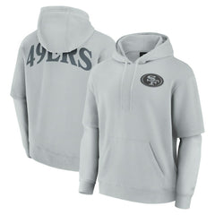 San Francisco 49ers Unisex Sleek Elements Pullover Hoodie - Gray - Fanatics