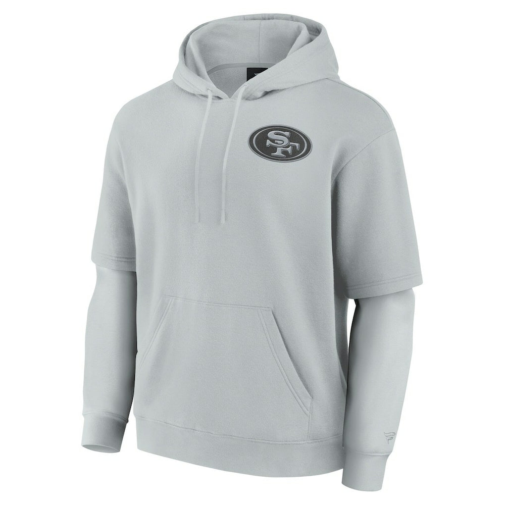 San Francisco 49ers Unisex Sleek Elements Pullover Hoodie - Gray - Fanatics
