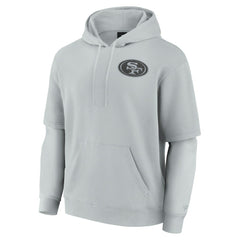 San Francisco 49ers Unisex Sleek Elements Pullover Hoodie - Gray - Fanatics