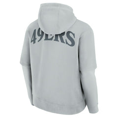 San Francisco 49ers Unisex Sleek Elements Pullover Hoodie - Gray - Fanatics