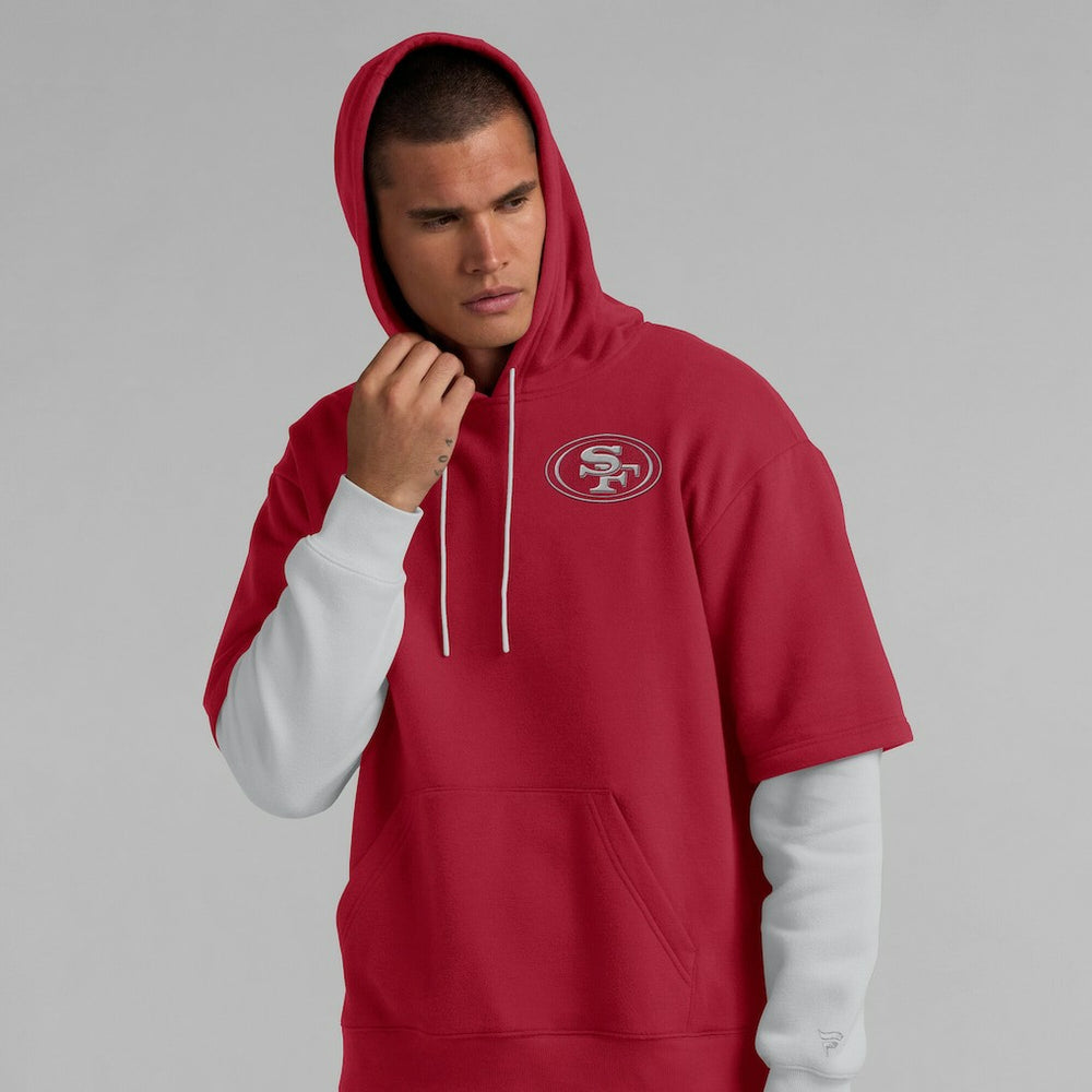 San Francisco 49ers Unisex Sleek Elements Pullover Hoodie - Scarlet - Fanatics