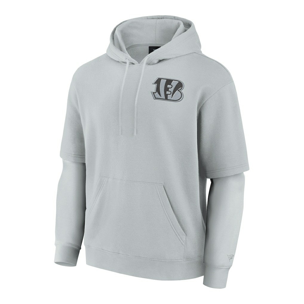 Cincinnati Bengals Unisex Sleek Elements Pullover Hoodie - Gray - Fanatics