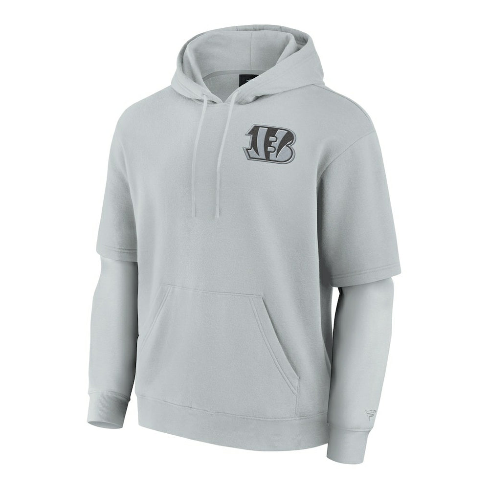 Cincinnati Bengals Unisex Sleek Elements Pullover Hoodie - Gray - Fanatics