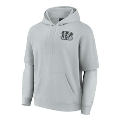 Cincinnati Bengals Unisex Sleek Elements Pullover Hoodie - Gray - Fanatics