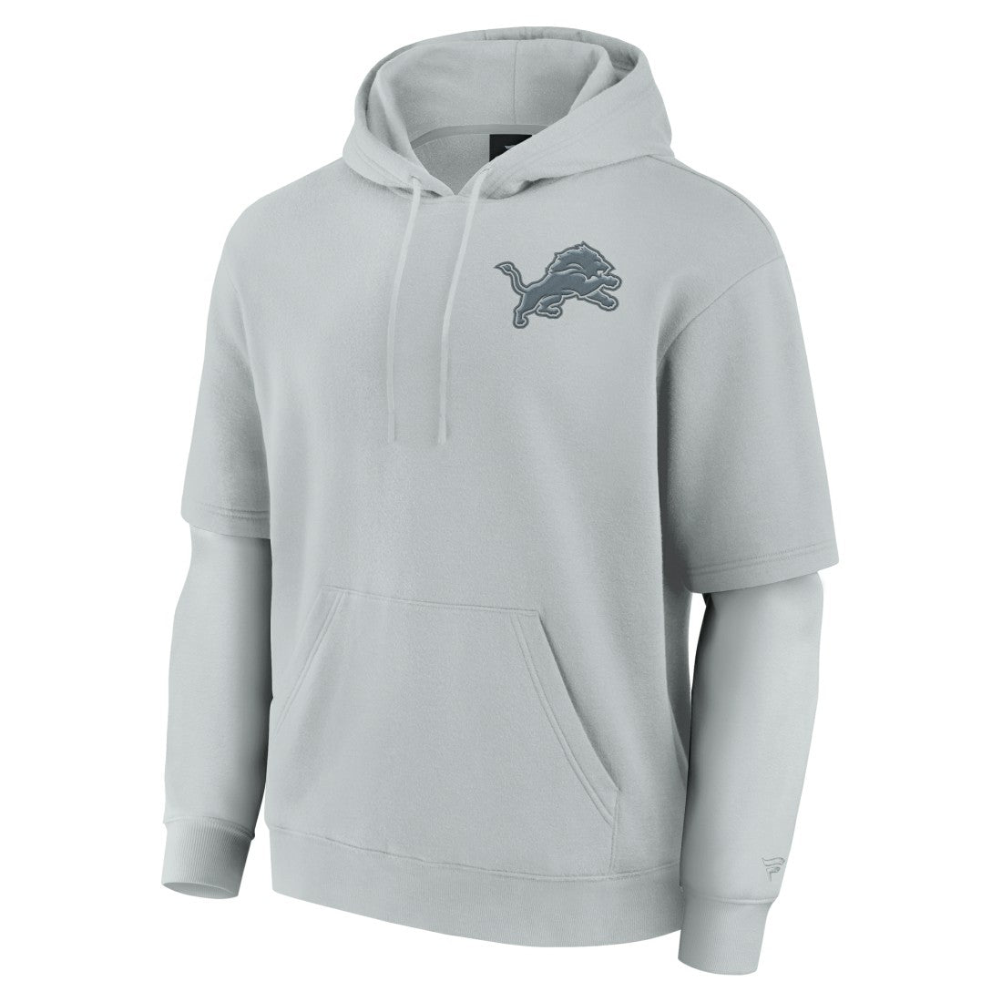 Detroit Lions Unisex Sleek Elements Pullover Hoodie - Gray - Fanatics