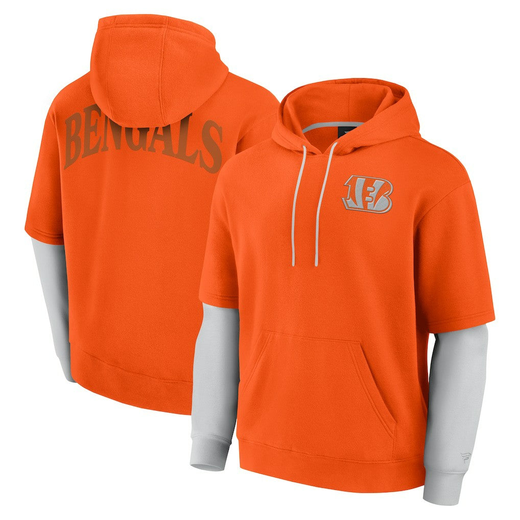 Cincinnati Bengals Unisex Sleek Elements Pullover Hoodie - Orange - Fanatics