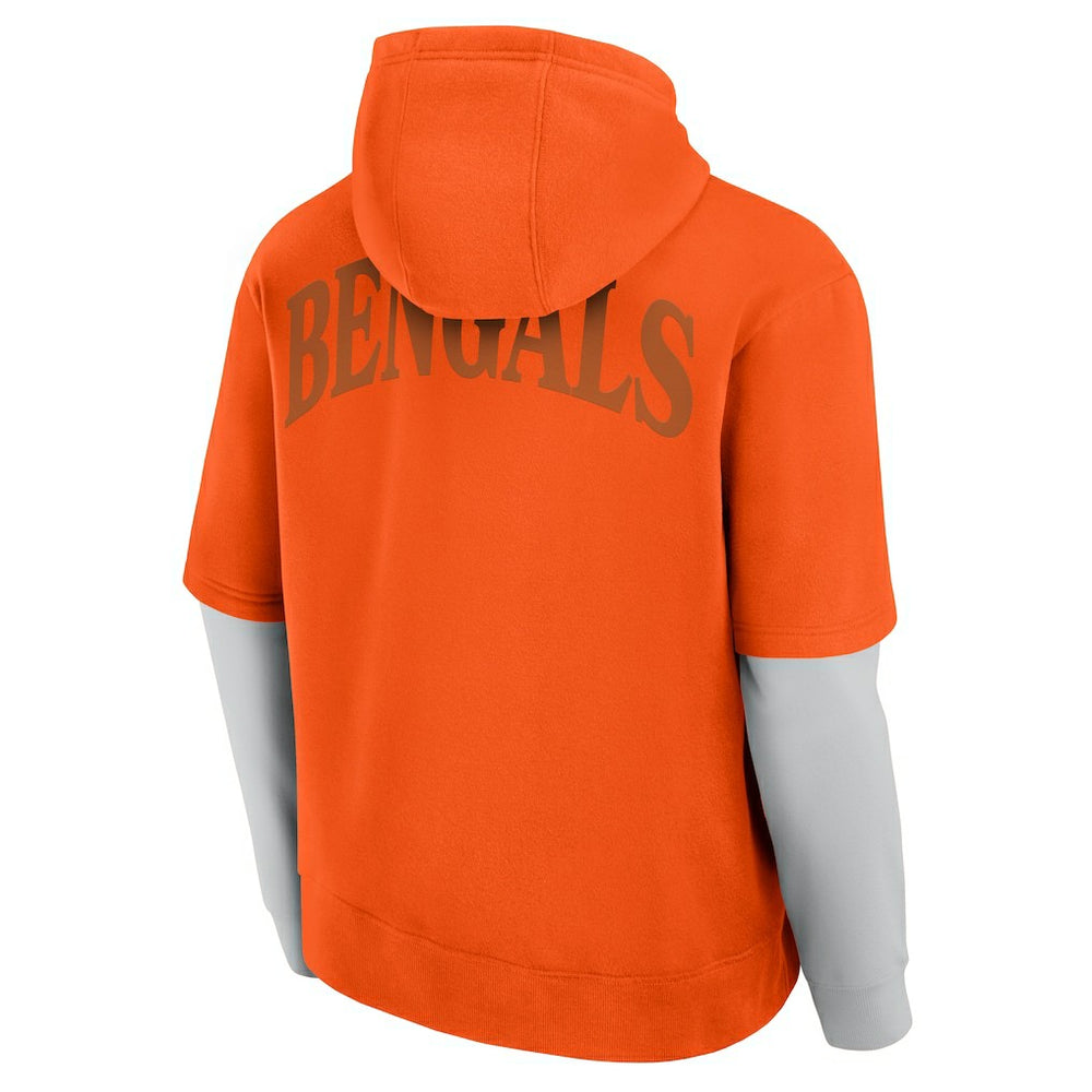 Cincinnati Bengals Unisex Sleek Elements Pullover Hoodie - Orange - Fanatics