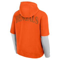 Cincinnati Bengals Unisex Sleek Elements Pullover Hoodie - Orange - Fanatics