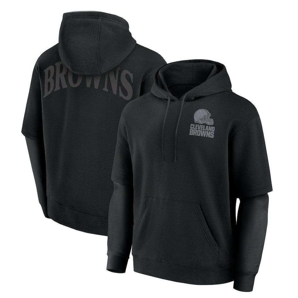 Cleveland Browns Unisex Sleek Elements Pullover Hoodie - Black - Fanatics