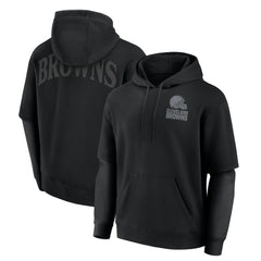 Cleveland Browns Unisex Sleek Elements Pullover Hoodie - Black - Fanatics