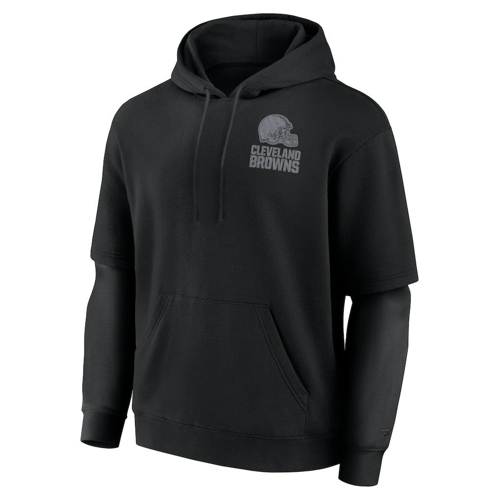 Cleveland Browns Unisex Sleek Elements Pullover Hoodie - Black - Fanatics