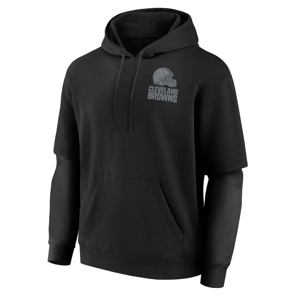 Cleveland Browns Unisex Sleek Elements Pullover Hoodie - Black - Fanatics
