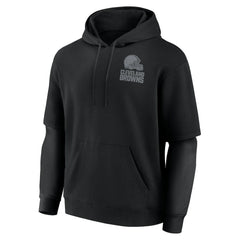 Cleveland Browns Unisex Sleek Elements Pullover Hoodie - Black - Fanatics