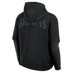 Cleveland Browns Unisex Sleek Elements Pullover Hoodie - Black - Fanatics