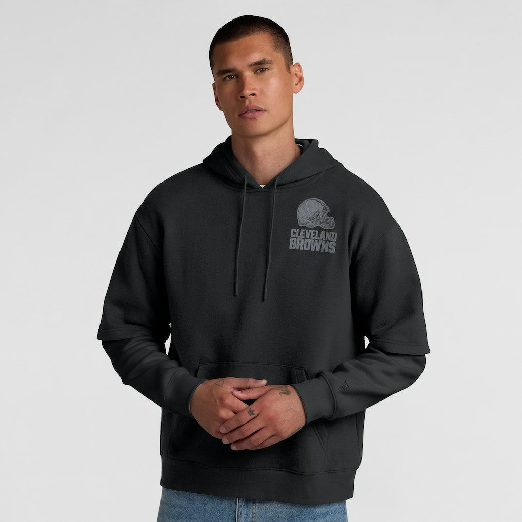 Cleveland Browns Unisex Sleek Elements Pullover Hoodie - Black - Fanatics