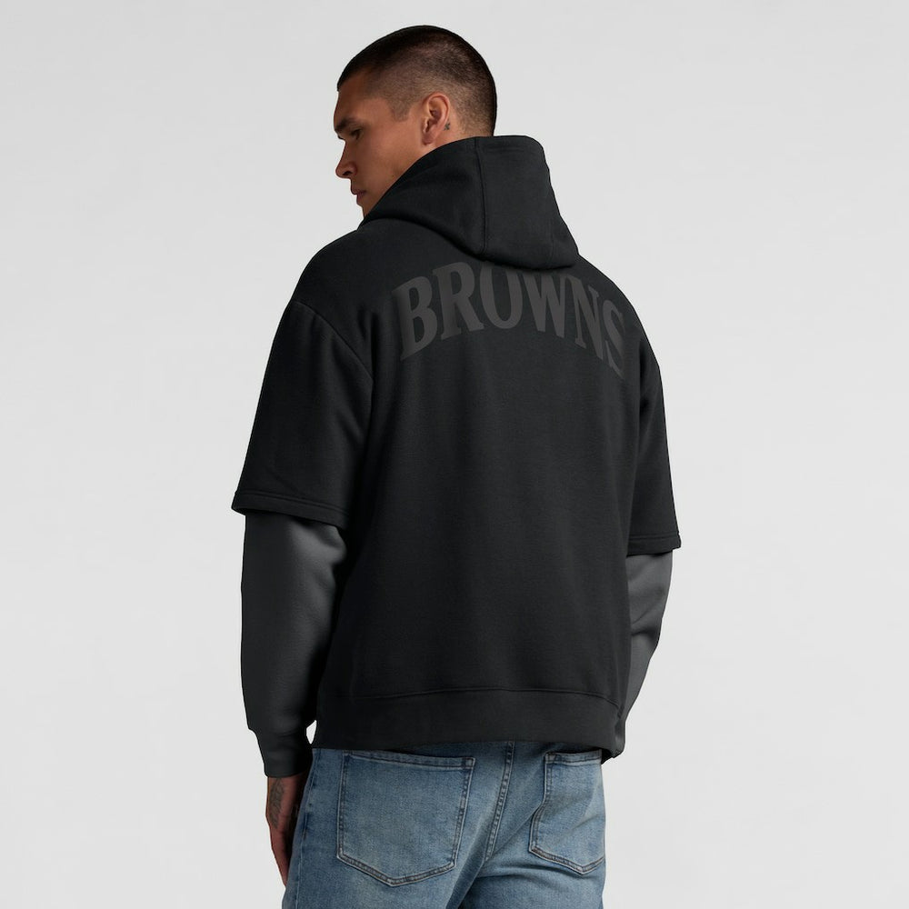 Cleveland Browns Unisex Sleek Elements Pullover Hoodie - Black - Fanatics
