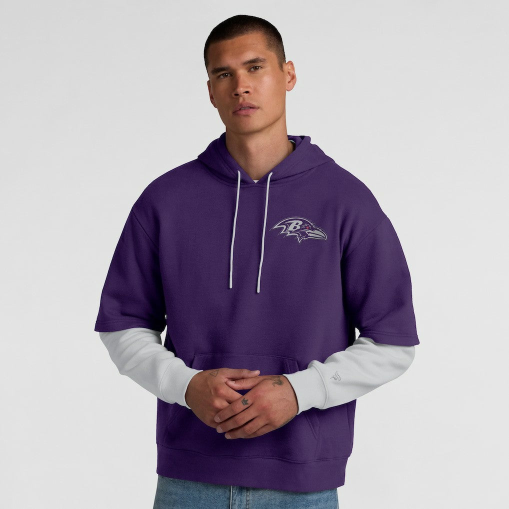 Baltimore Ravens Unisex Sleek Elements Pullover Hoodie - Purple - Fanatics