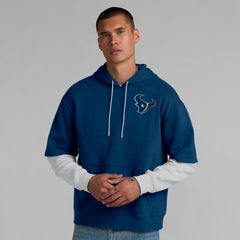 Houston Texans Unisex Sleek Elements Pullover Hoodie - Navy - Fanatics