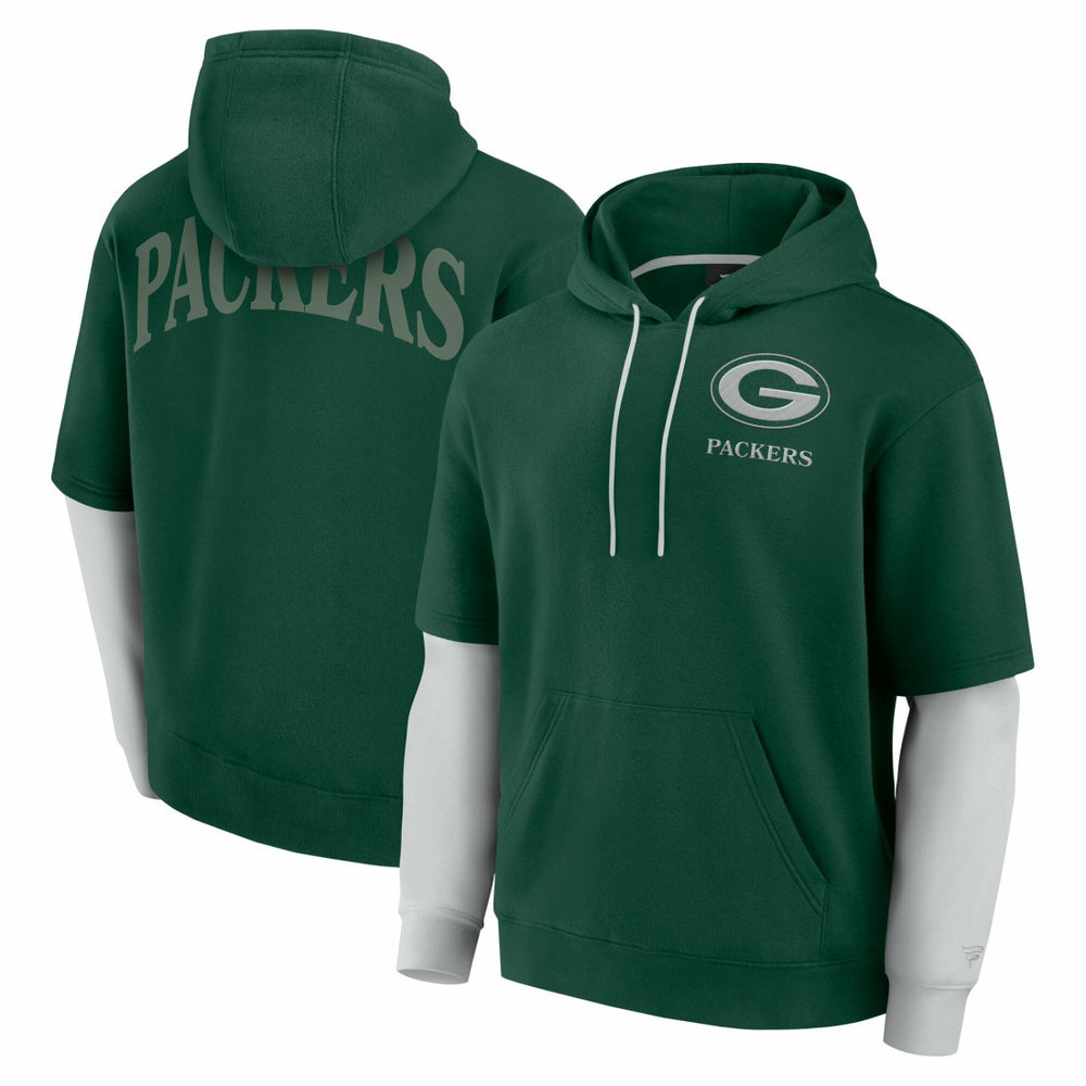 Green Bay Packers Unisex Sleek Elements Pullover Hoodie - Green - Fanatics