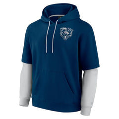 Chicago Bears Unisex Sleek Elements Pullover Hoodie - Navy - Fanatics