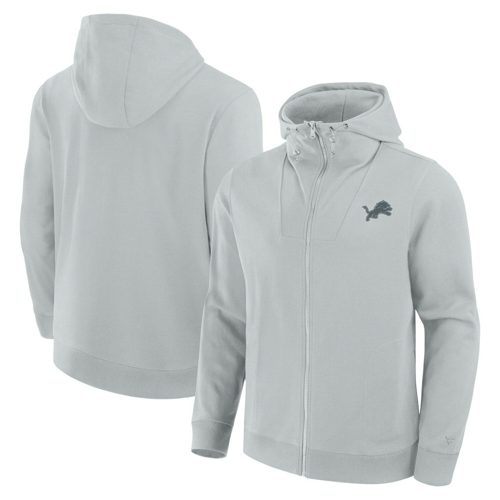 Detroit Lions Unisex Front Office Full-Zip Hoodie - Gray - Fanatics