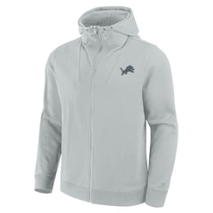 Detroit Lions Unisex Front Office Full-Zip Hoodie - Gray - Fanatics