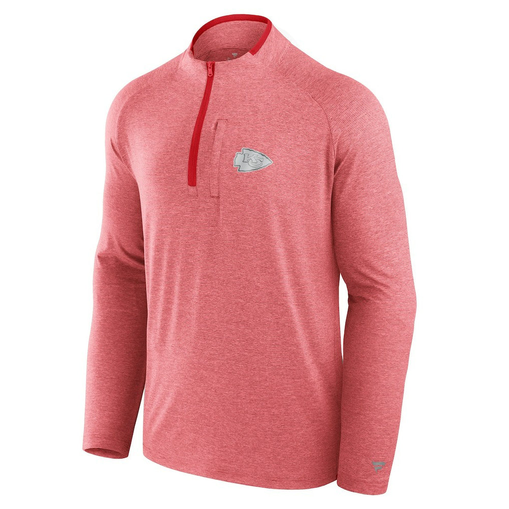 Kansas City Chiefs Unisex Front Office Performance Primary Quarter-Zip Jacket - Red - Fanatics