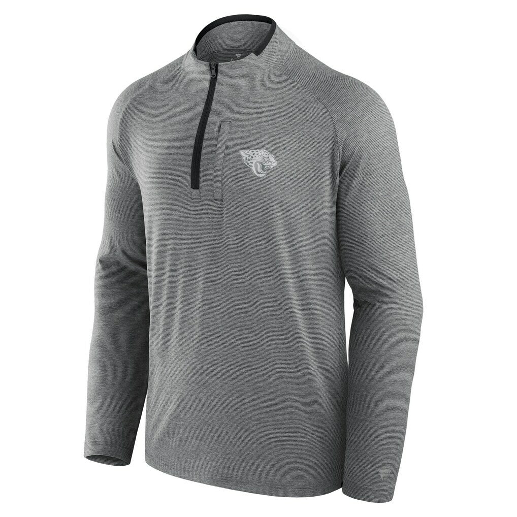 Jacksonville Jaguars Unisex Front Office Performance Primary Quarter-Zip Jacket - Charcoal - Fanatics