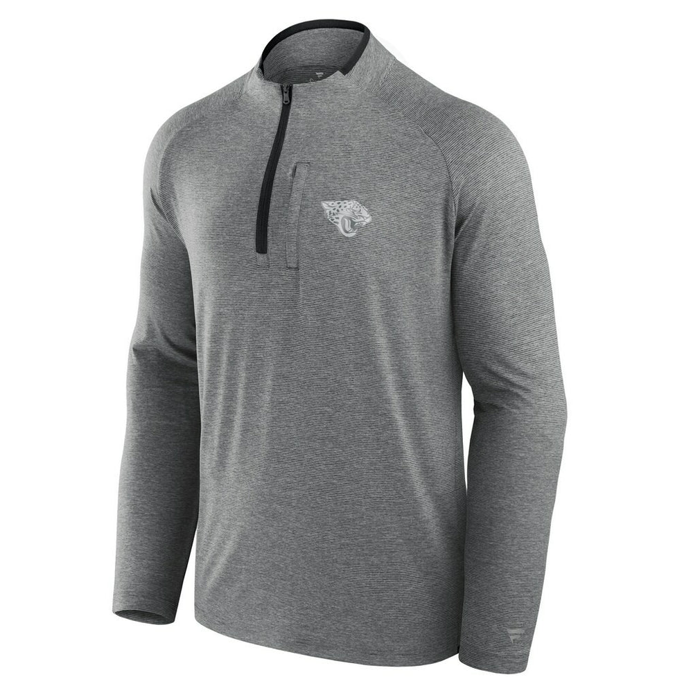 Jacksonville Jaguars Unisex Front Office Performance Primary Quarter-Zip Jacket - Charcoal - Fanatics