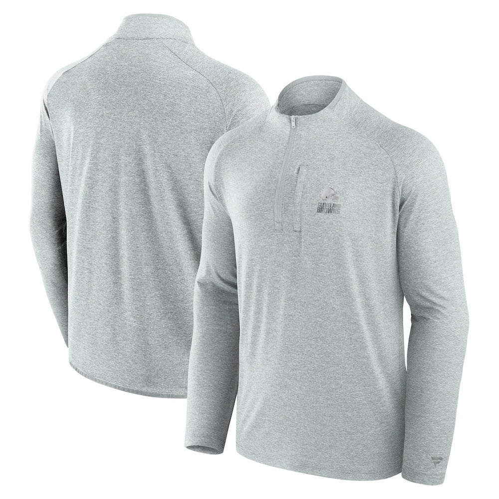 Cleveland Browns Unisex Front Office Performance Primary Quarter-Zip Jacket - Gray - Fanatics