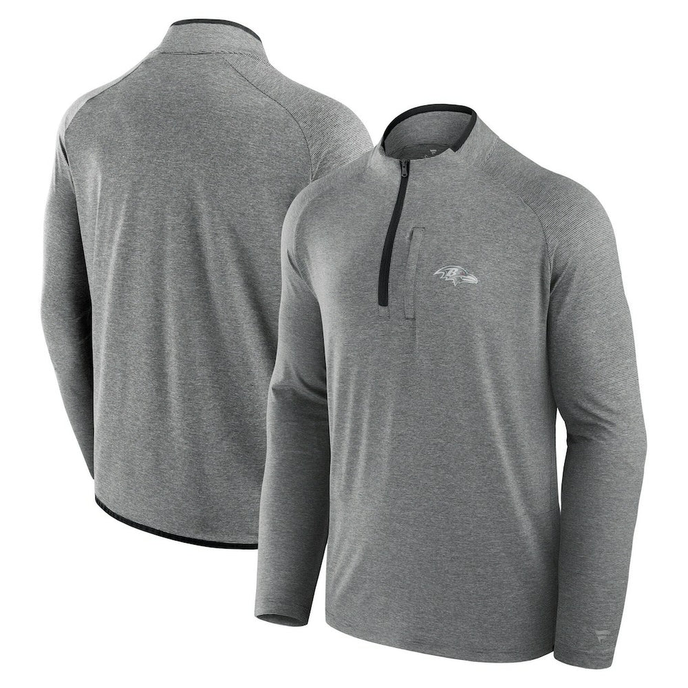 Baltimore Ravens Unisex Front Office Performance Primary Quarter-Zip Jacket - Charcoal - Fanatics