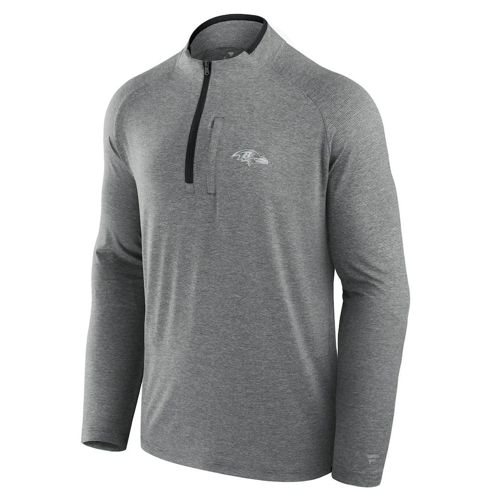 Baltimore Ravens Unisex Front Office Performance Primary Quarter-Zip Jacket - Charcoal - Fanatics