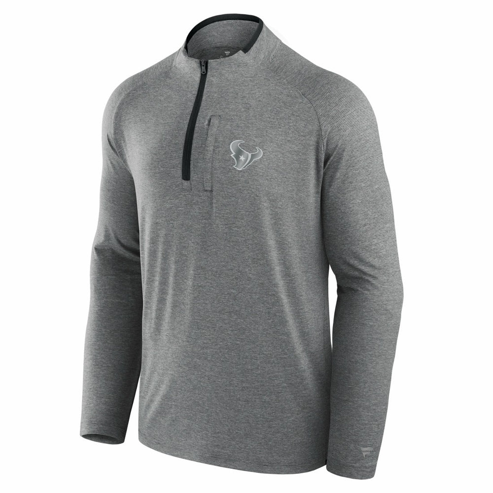 Houston Texans Unisex Front Office Performance Primary Quarter-Zip Jacket - Charcoal - Fanatics