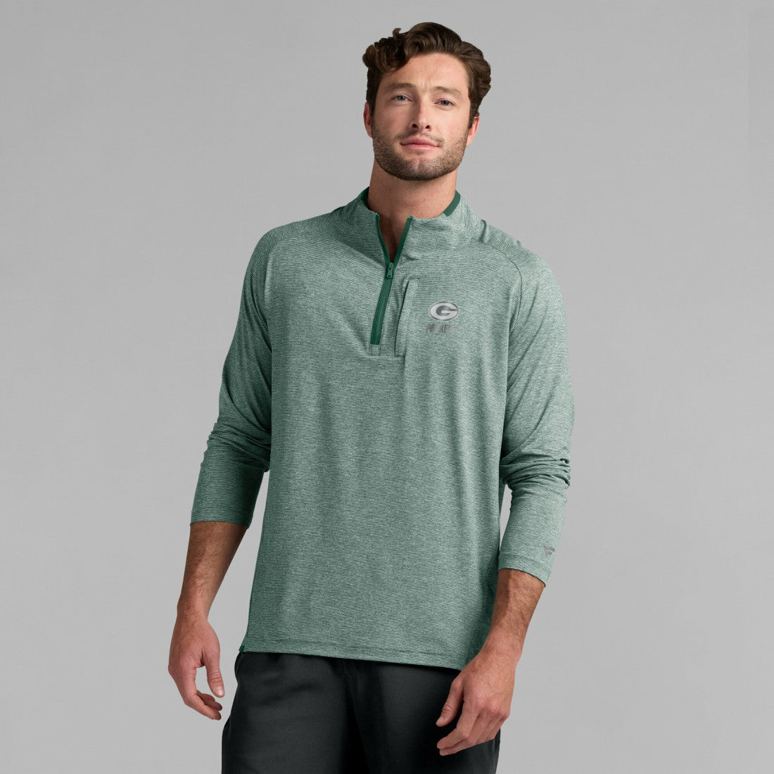 Green Bay Packers Unisex Front Office Performance Primary Quarter-Zip Jacket - Green - Fanatics