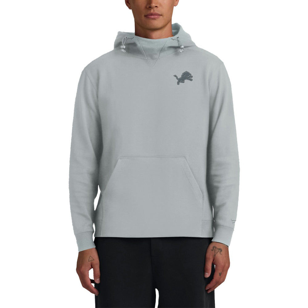 Detroit Lions Unisex Front Office Tonal Tri-Blend Pullover Hoodie - Gray - Fanatics