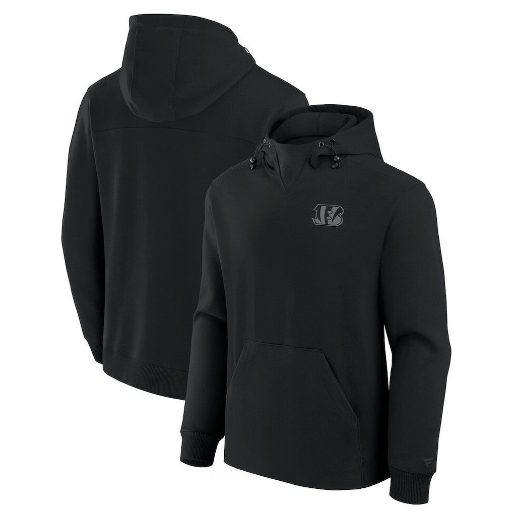 Cincinnati Bengals Unisex Front Office Tonal Tri-Blend Pullover Hoodie - Black - Fanatics