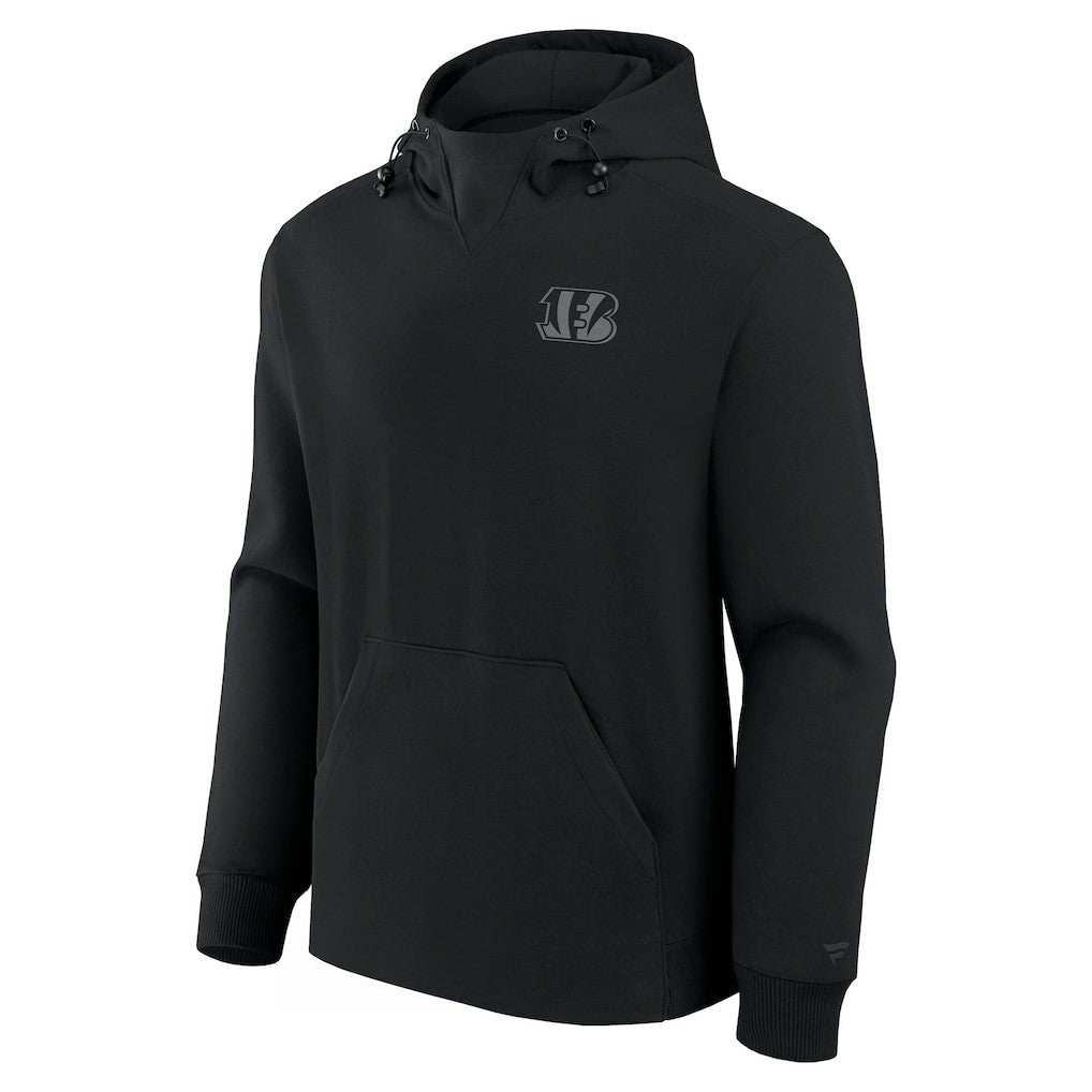 Cincinnati Bengals Unisex Front Office Tonal Tri-Blend Pullover Hoodie - Black - Fanatics