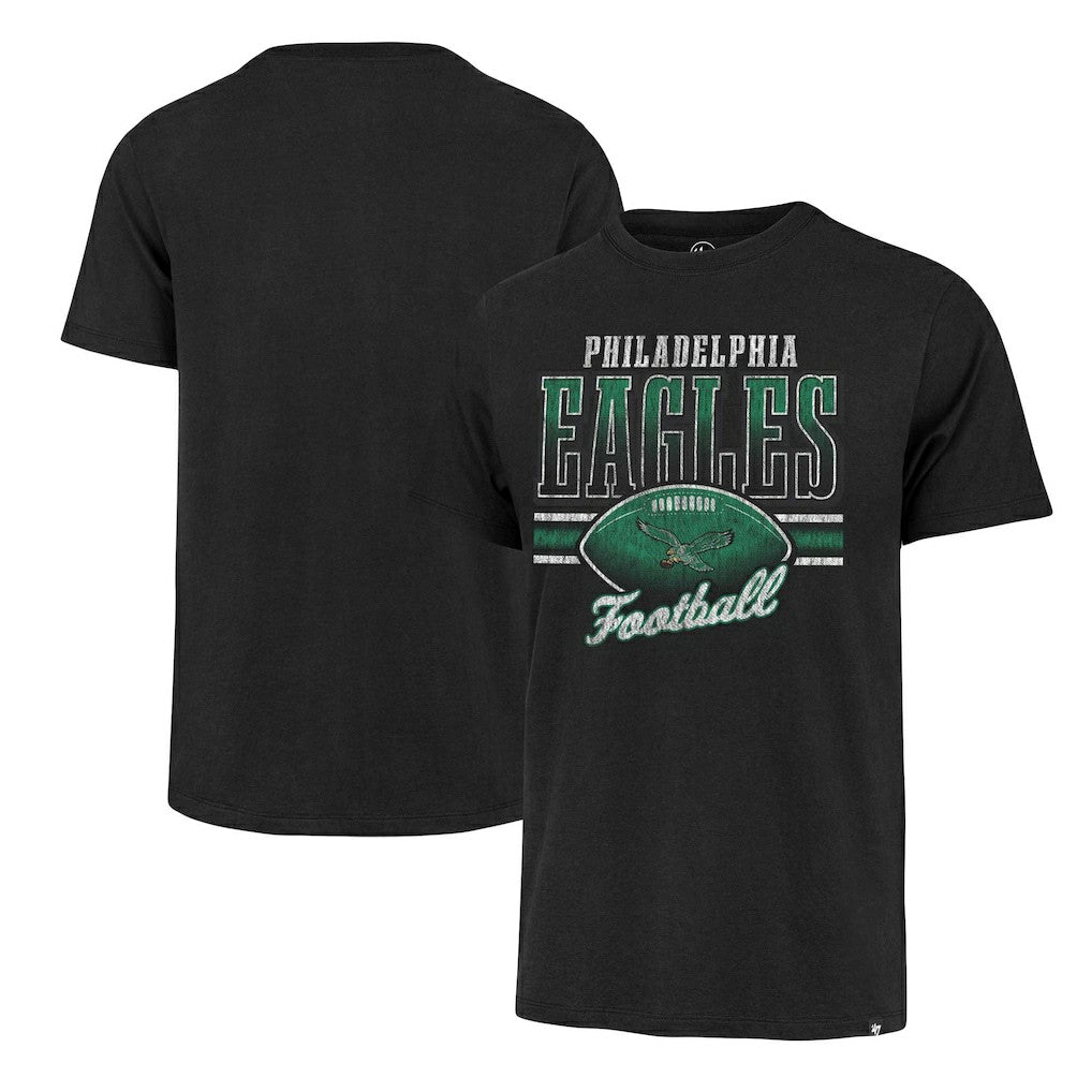Philadelphia Eagles '47 Gridiron Classics Last Call Franklin T-Shirt - Black - 47 brand