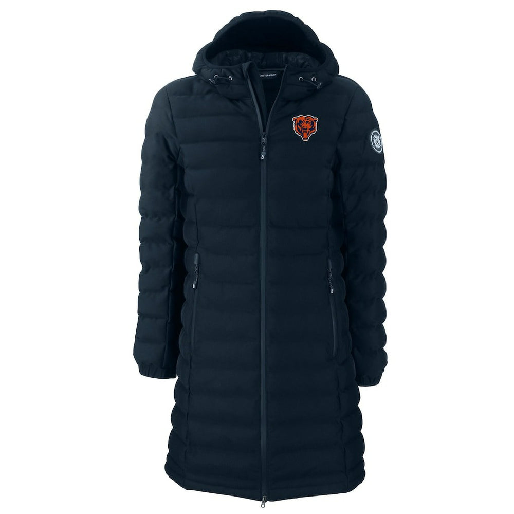 Chicago Bears Cutter & Buck Women's Throwback Logo Mission Ridge Repreve Eco Insulated Full-Zip Puffer Jacket - Navy - NFL