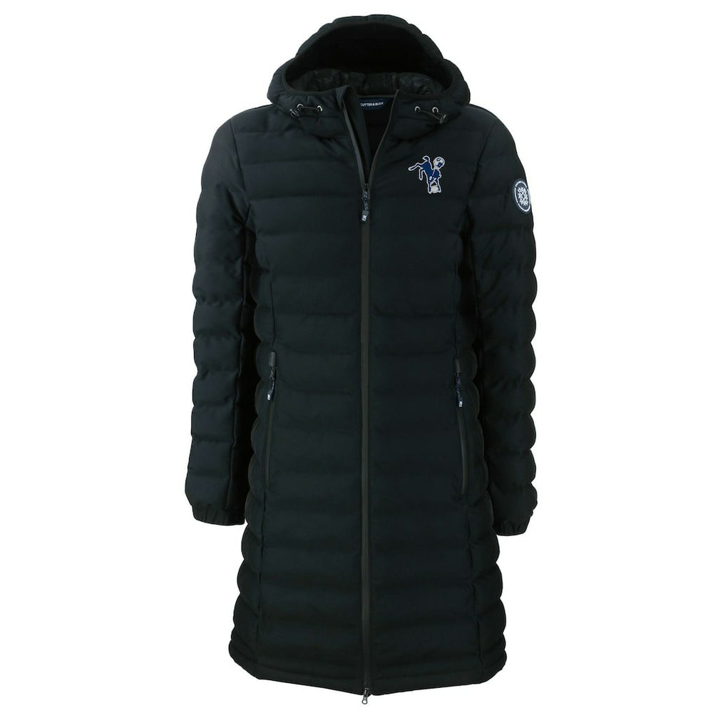 Indianapolis Colts Cutter & Buck Women's Throwback Logo Mission Ridge Repreve Eco Insulated Full-Zip Puffer Jacket - Black - NFL